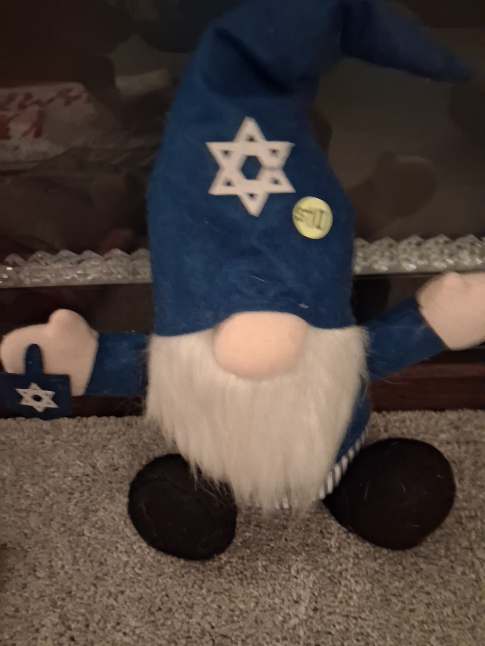 Jewish Gnome Blue And White